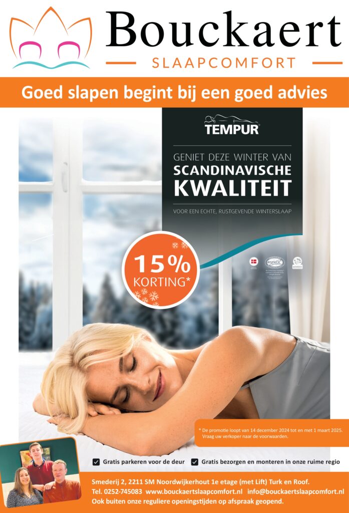 Profiteer van deze mooie Tempur actie. Nu 15% korting. Voor goede uitleg komt u uiteraard naar Bouckaert Slaapcomfort.